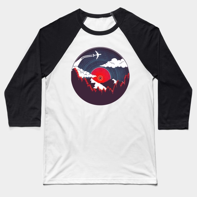 mountain wild music Baseball T-Shirt by Belbegra